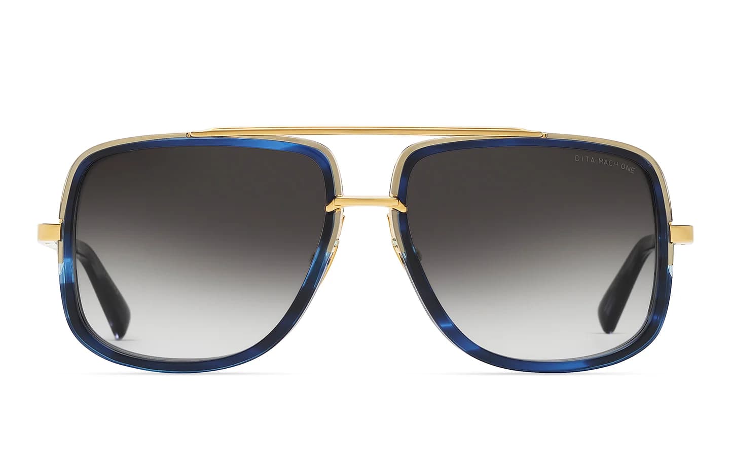 Yellow Gold - Blue Swirl