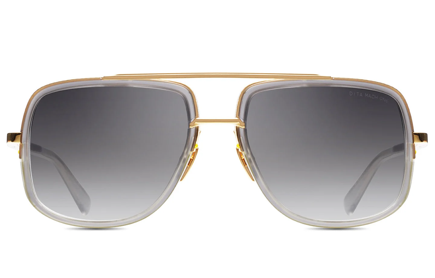 Satin Crystal Grey Yellow Gold